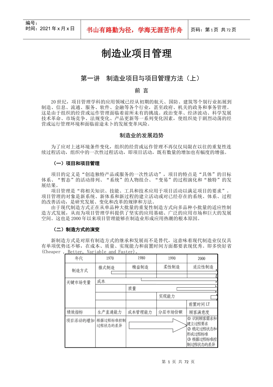 制造业项目管理_第1页