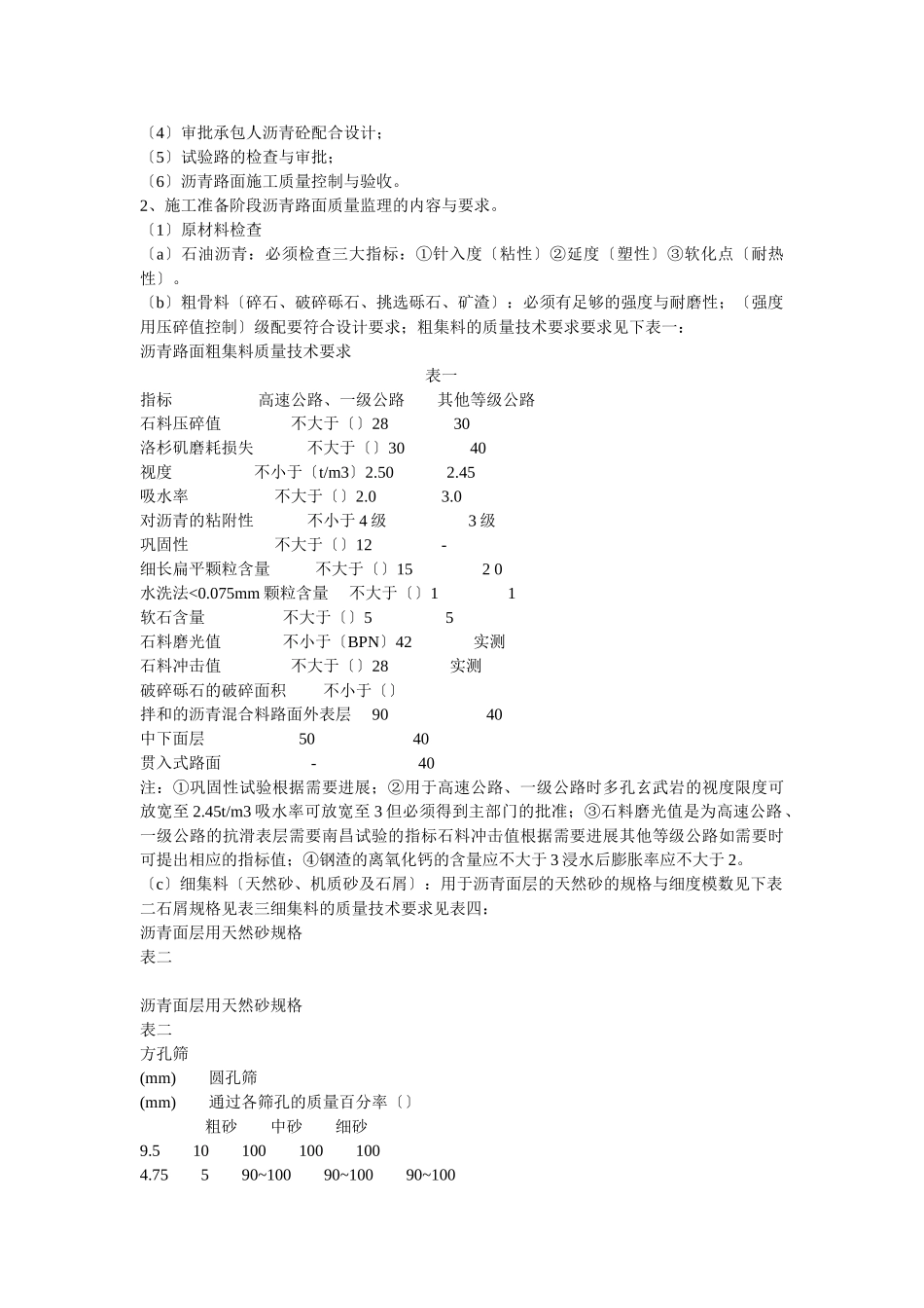 市政道路沥青砼路面工程监理细则_第3页