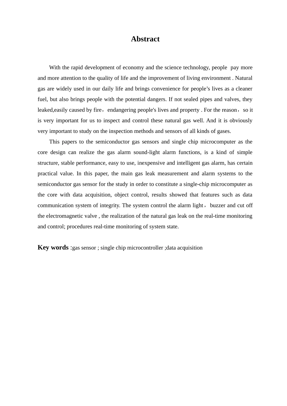 基于单片机的室内天然气(煤气、液化气))浓度检测系统设_第3页