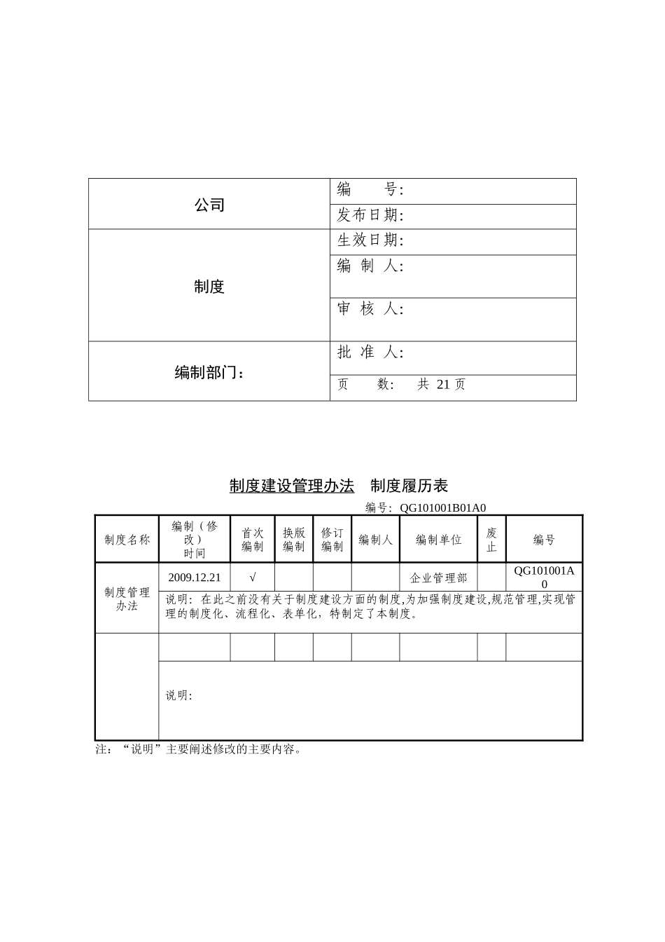 制度建设管理办法完整版_第1页
