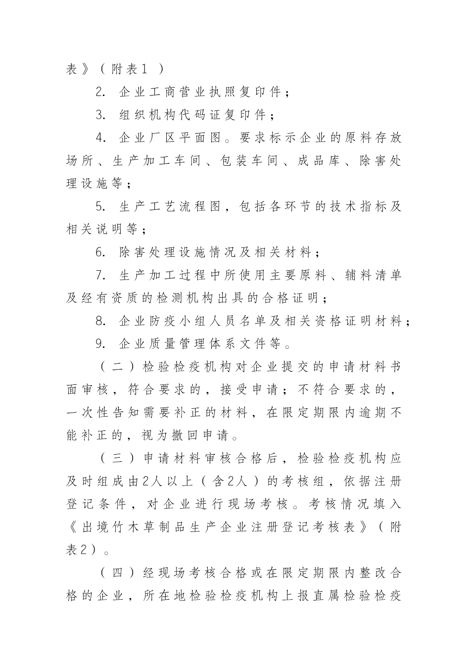 出境竹木草制品生产企业注册登记管理实施细则_第3页
