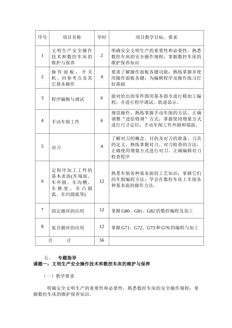 华中数控车床操作实训指导书_第3页