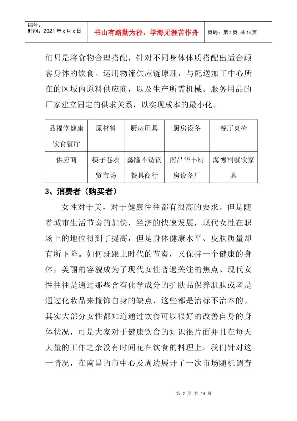 创业计划——竞争分析、风险与对策_第2页