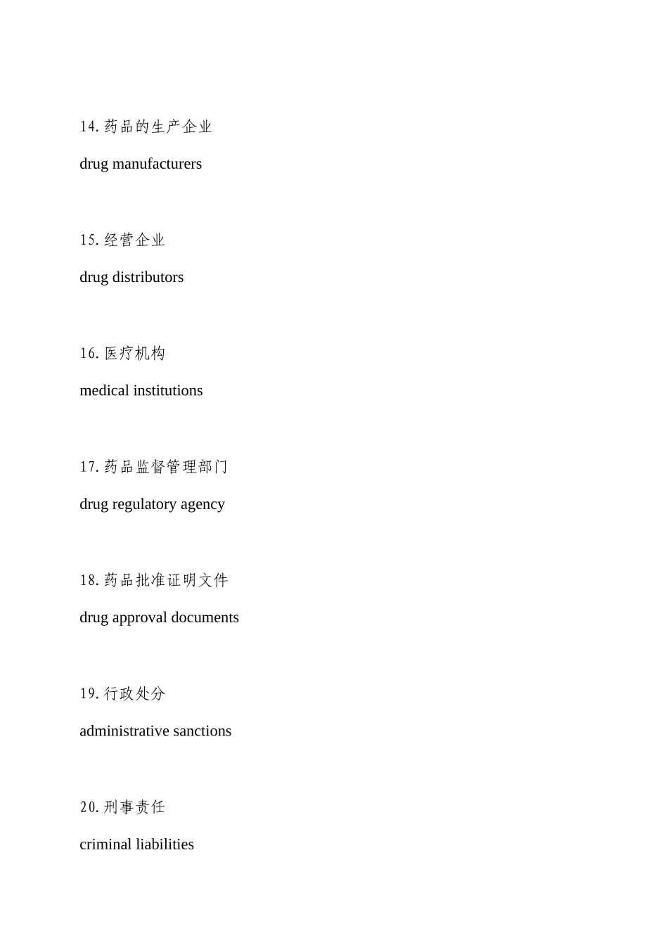 常用药品监管英语与缩略语_第3页