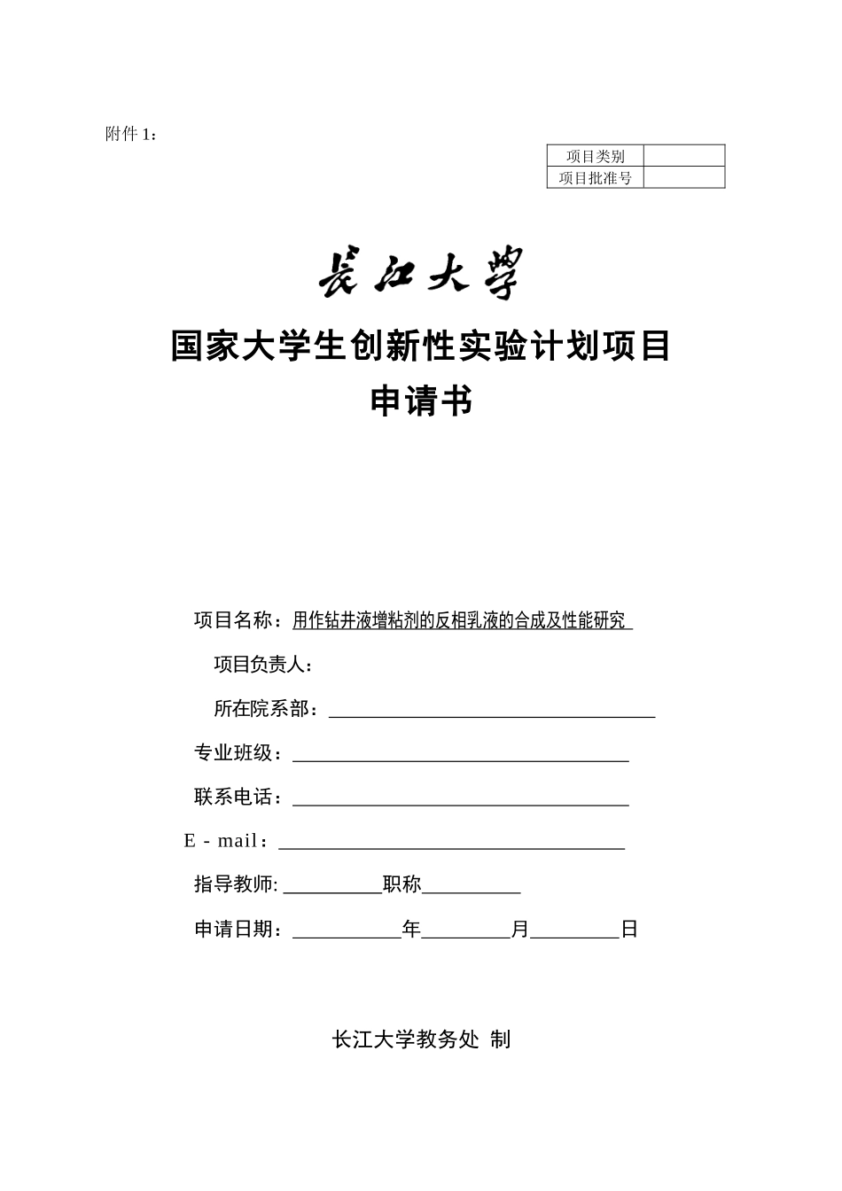 创新项目申请表_第1页