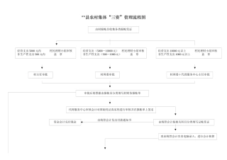 农村集体“三资”管理流程图