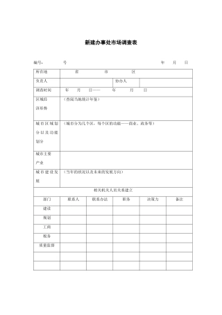办事处工作表格汇总