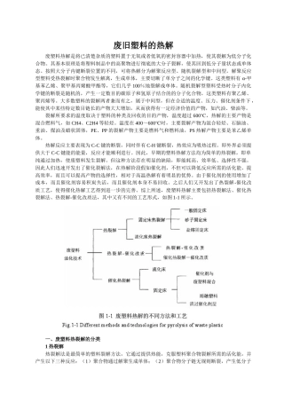 废旧塑料的热解-新