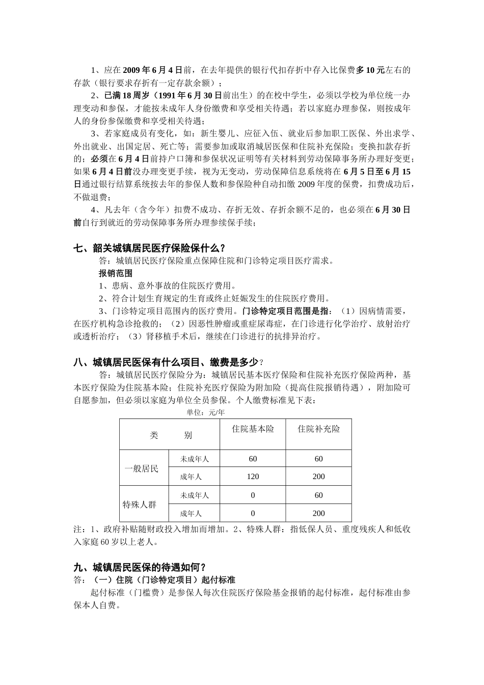 城镇居民医疗保险知识问答_第2页