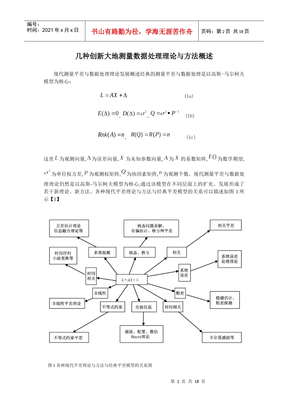 几种创新大地测量数据处理理论与方法概述_第2页