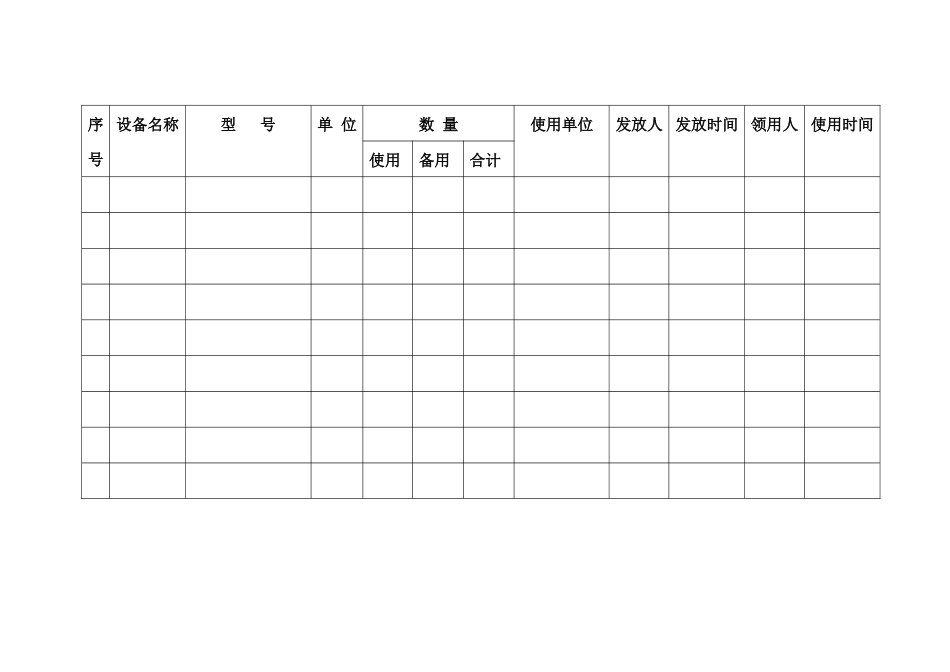 惠水县岗度煤矿设备设施、仪器仪表台账_第2页