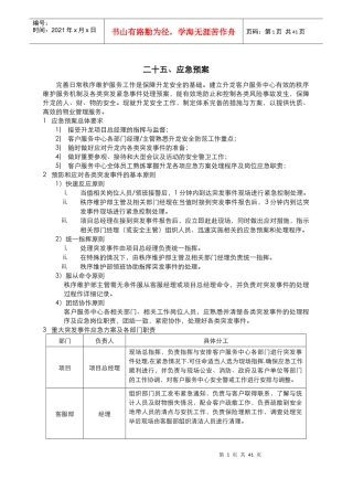 写字楼应急预案汇编