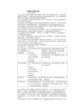 建筑工程施工标准+通风与空调工程