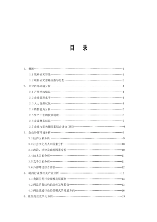 广西花红药业市场战略（机密）