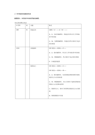 华中数控数控车床