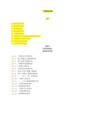 园林工程资料表格(全套)