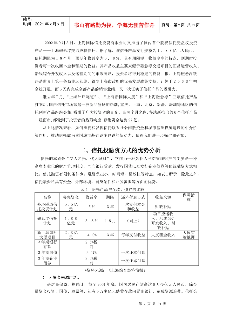 利用信托推进我国城市基础设施建设的发展_第2页