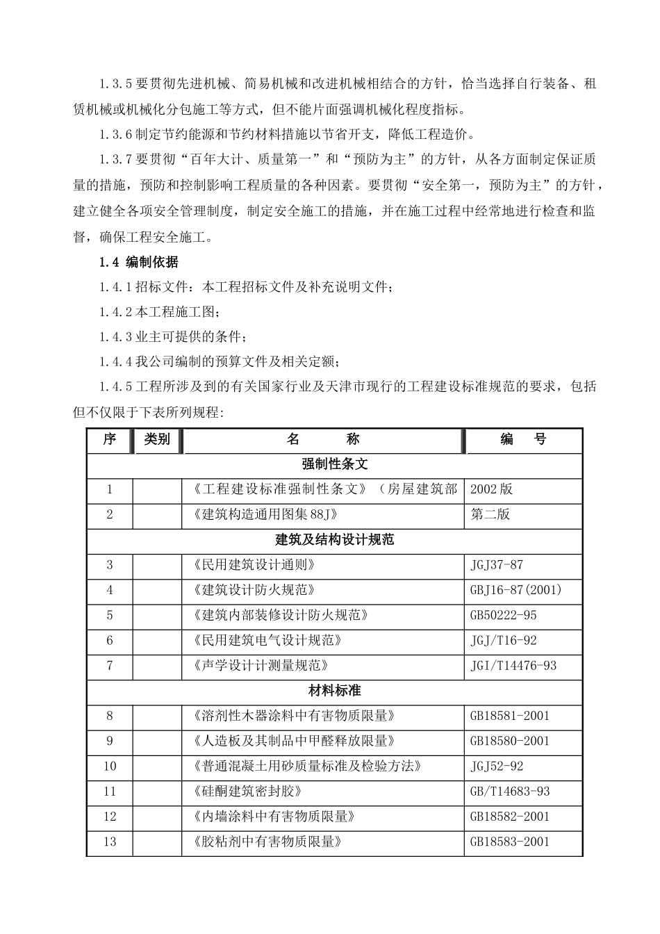 天津某休闲场馆室内装修工程施工组织设计（精装创海河杯）_第2页