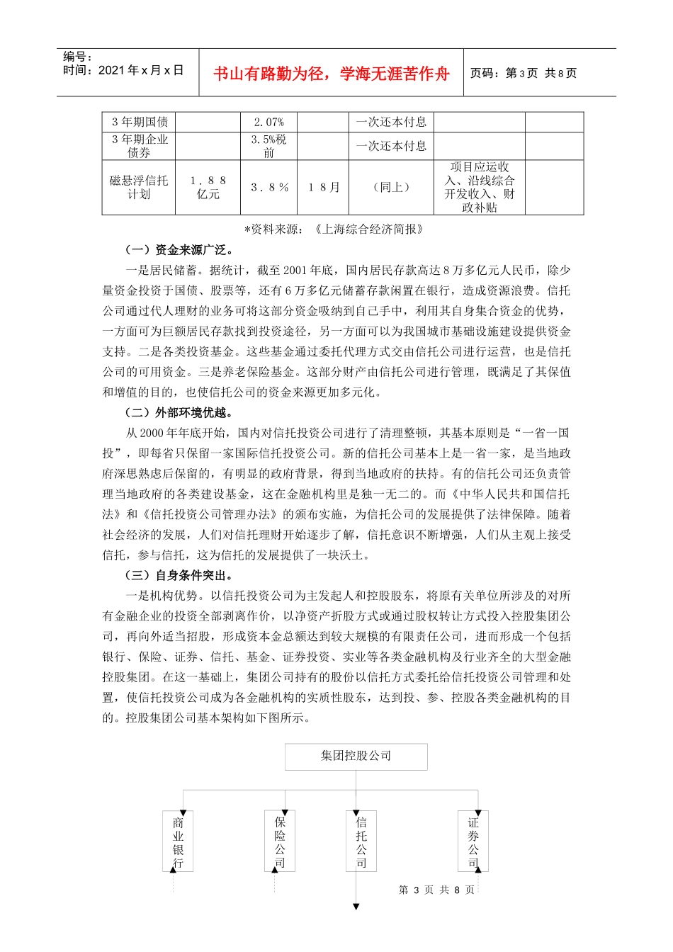 利用信托产品推进我国城市基础设施建设的发展_第3页
