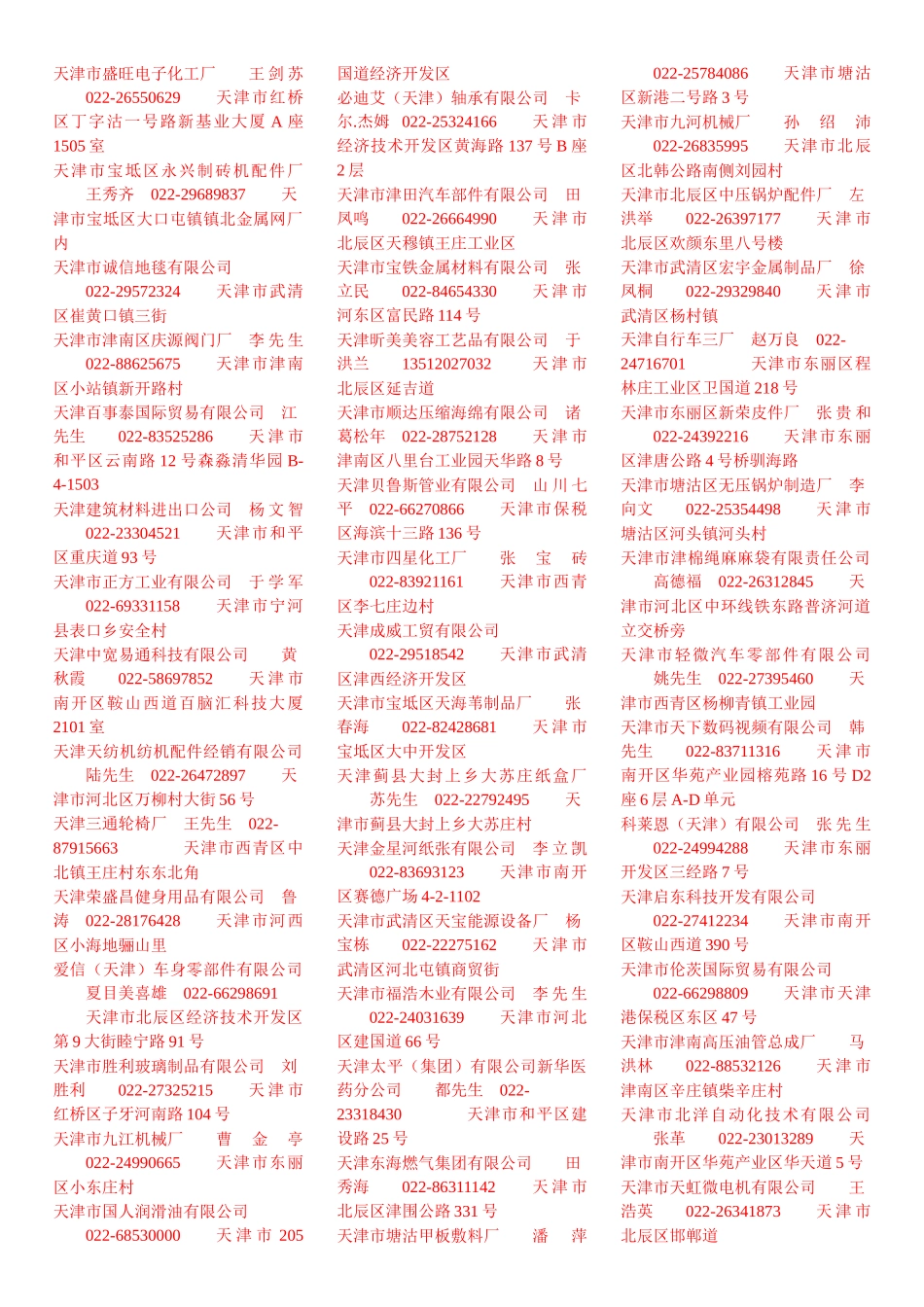 天津市盛旺电子化工厂王剑苏022-26550629天津_第1页