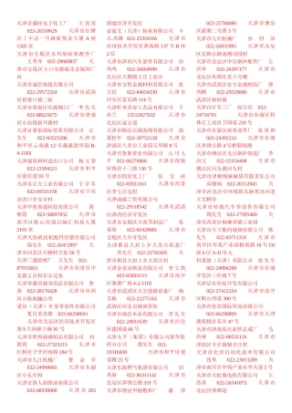 天津市盛旺电子化工厂王剑苏022-26550629天津