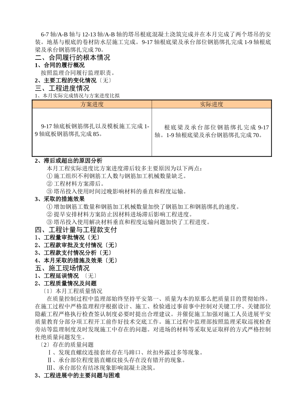 宝能创业中心项目监理月报_第2页