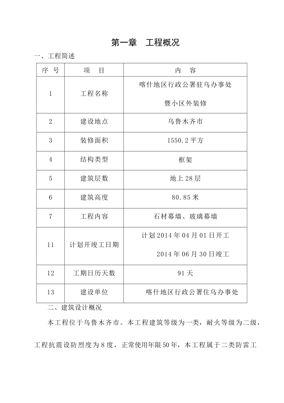 幕墙工程施工组织设计_第1页