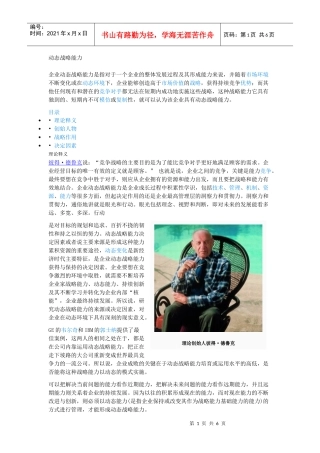 动态战略能力