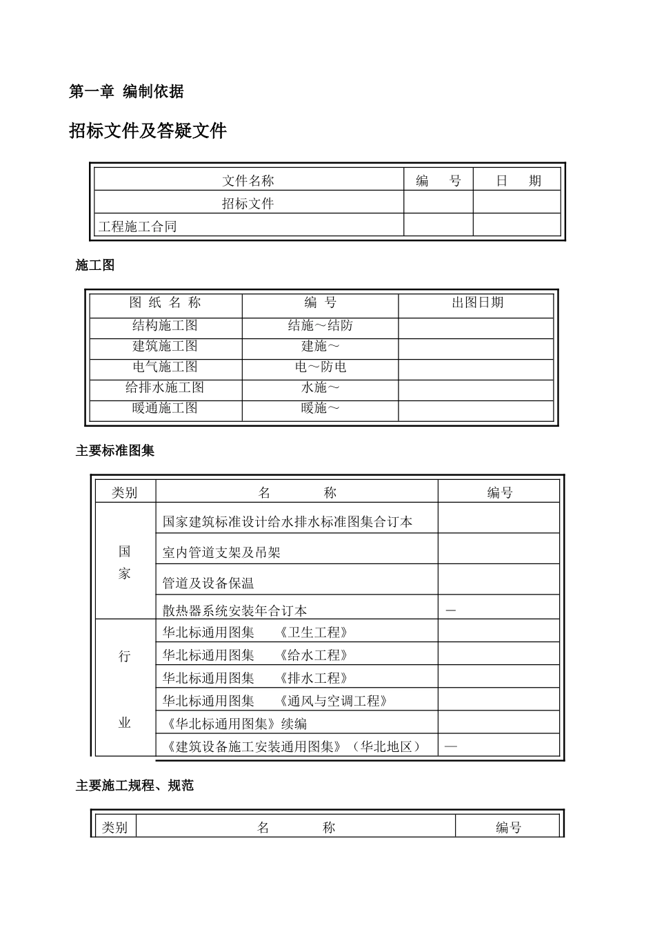 工程给排水、通风空调工程施工组织方案(51页)_第2页