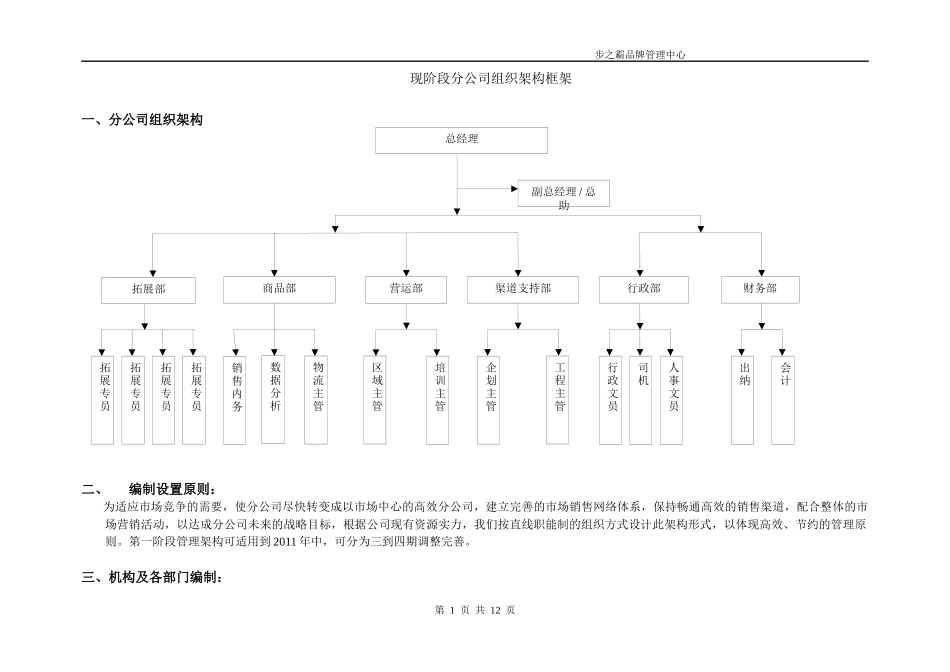 分公司组织架构_第1页