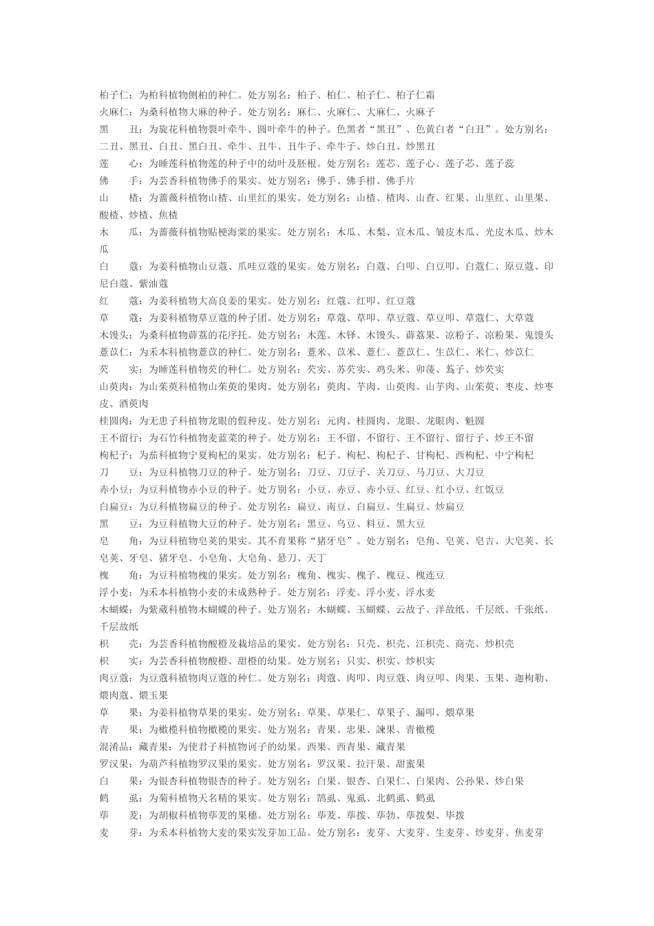 常用中药别名_第3页