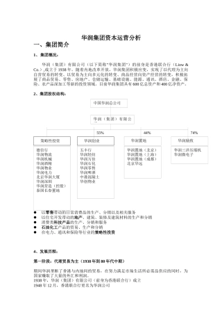 华润集团资本运营分析4