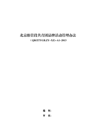 北京维管段共青团品牌活动管理实施细则(DOC 28页)