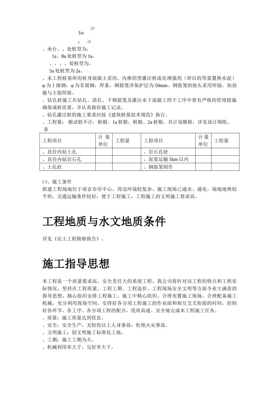 南京某综合楼钻孔灌注桩工程施工组织设计方案(68页)_第3页