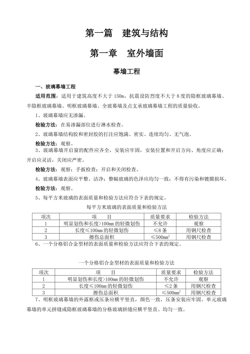 工程外观质量验收标准_第3页