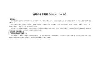 成都市房地产市场周报(XXXX517-523)