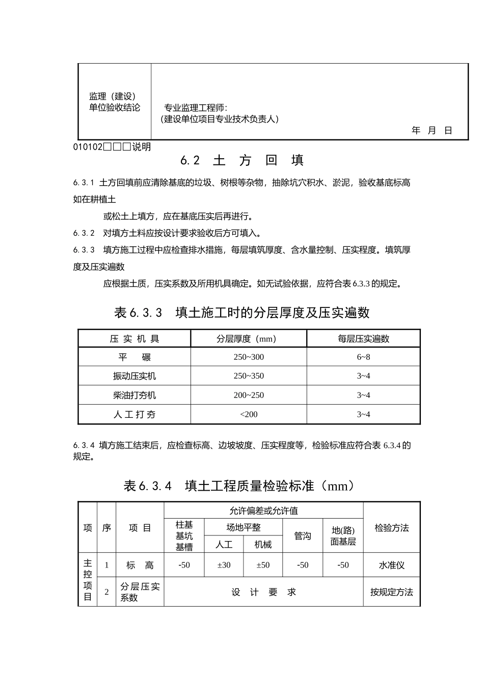 土方回填工程检验批质量验收记录_第2页