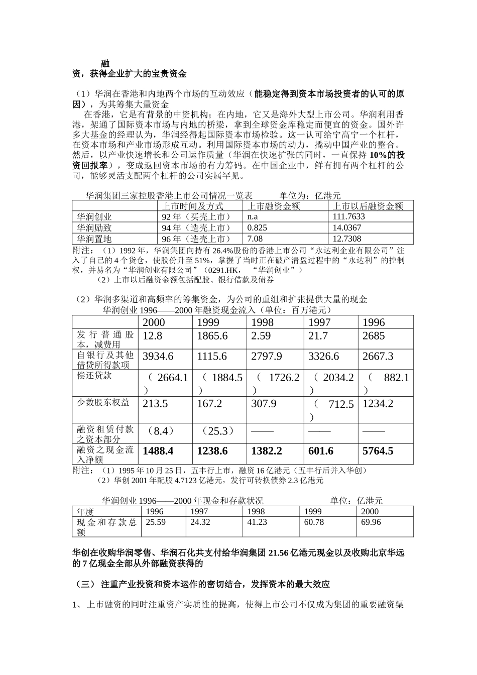 华润集团资本运营分析报告_第3页