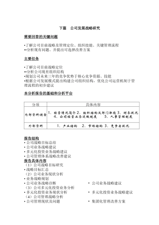 北京某公司发展战略研究报告(doc 44页)2