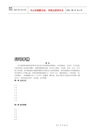 北京某文化发展公司手册