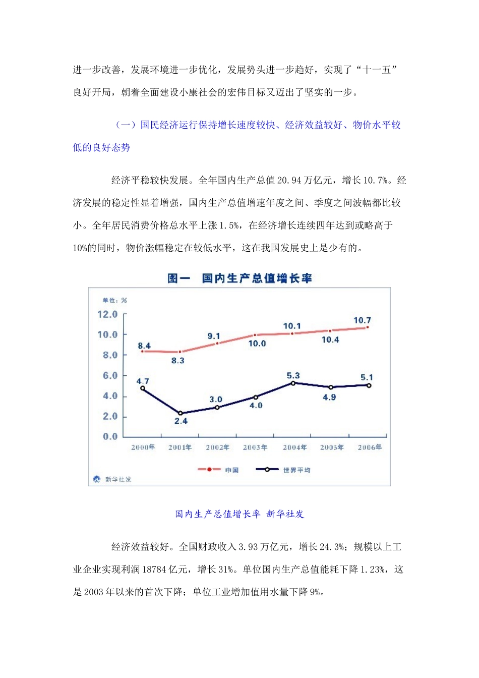 国民经济和社会发展执行报告_第2页