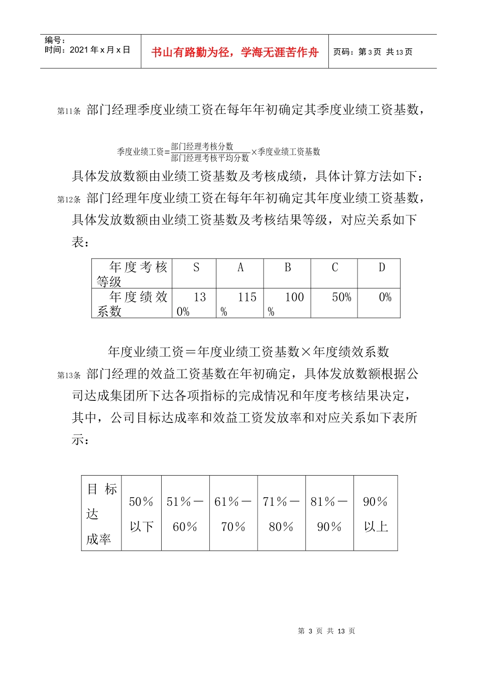 华凌空调设备公司薪酬管理制度_第3页