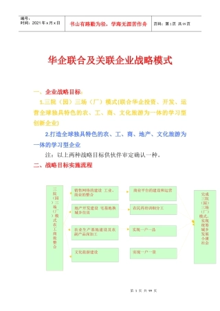 华企联合及关联企业战略模式
