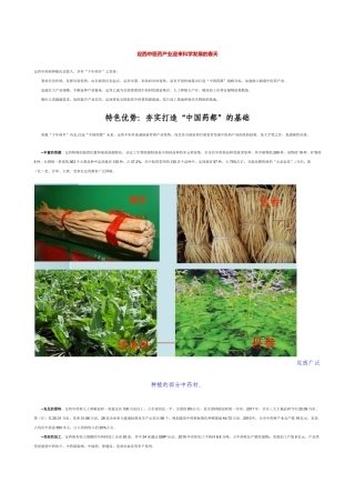 定西中医药产业迎来科学发展的春天(修改XXXX9)