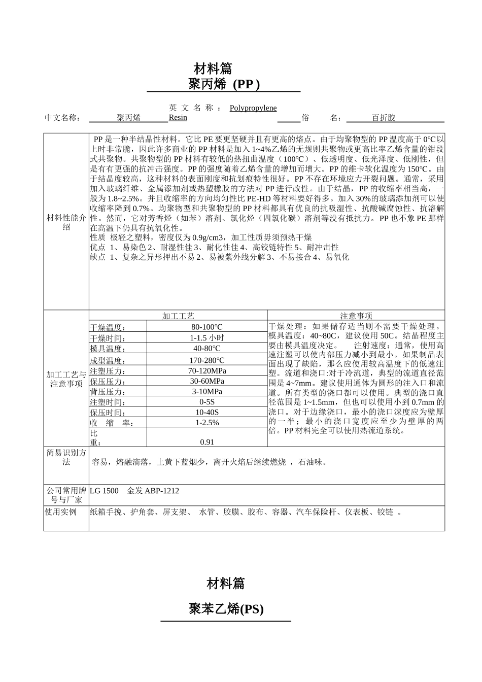 塑料材料的分类性能_第3页