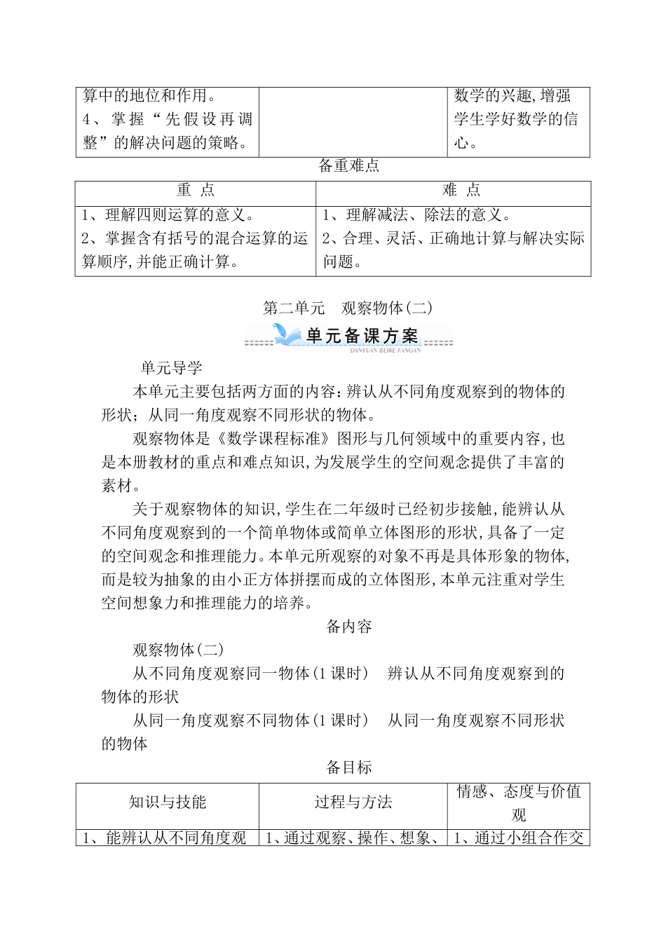 第一单元 四则运算测试题_第2页