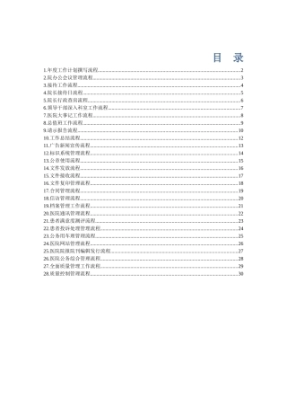医院行政管理流程图解