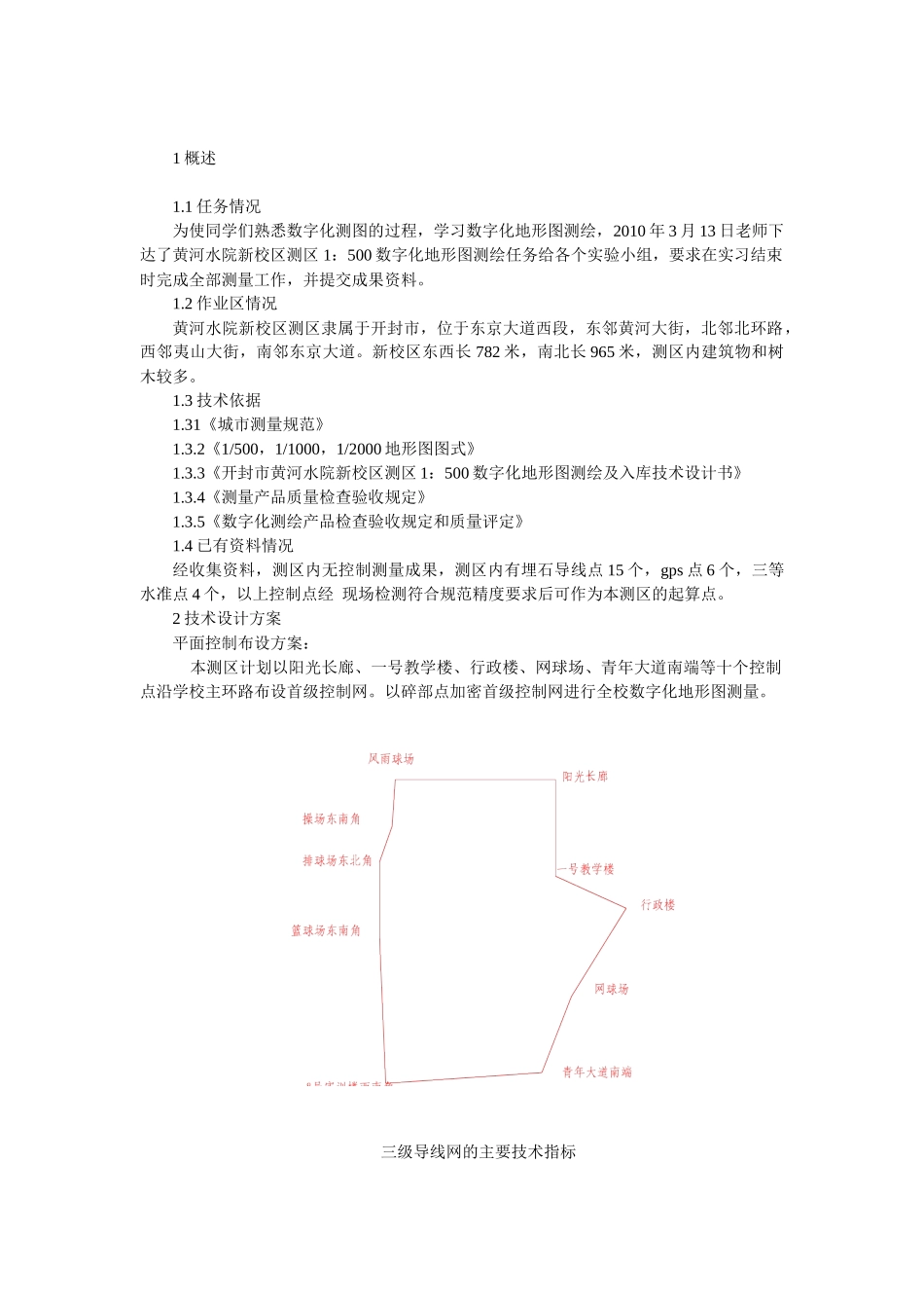 工程测量0904第一组数字化测图技术设计书_第2页