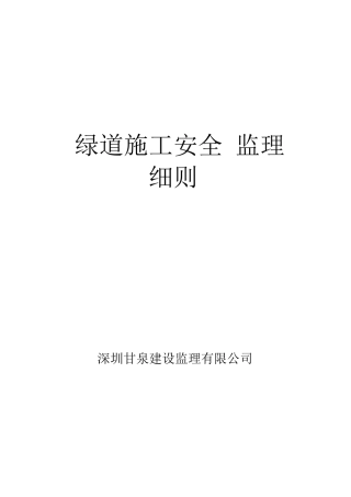 安全施工监理细则( 113页)
