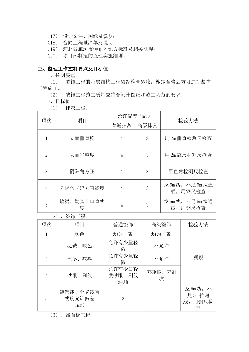 建筑装饰工程施工监理工作方法及措施_第3页